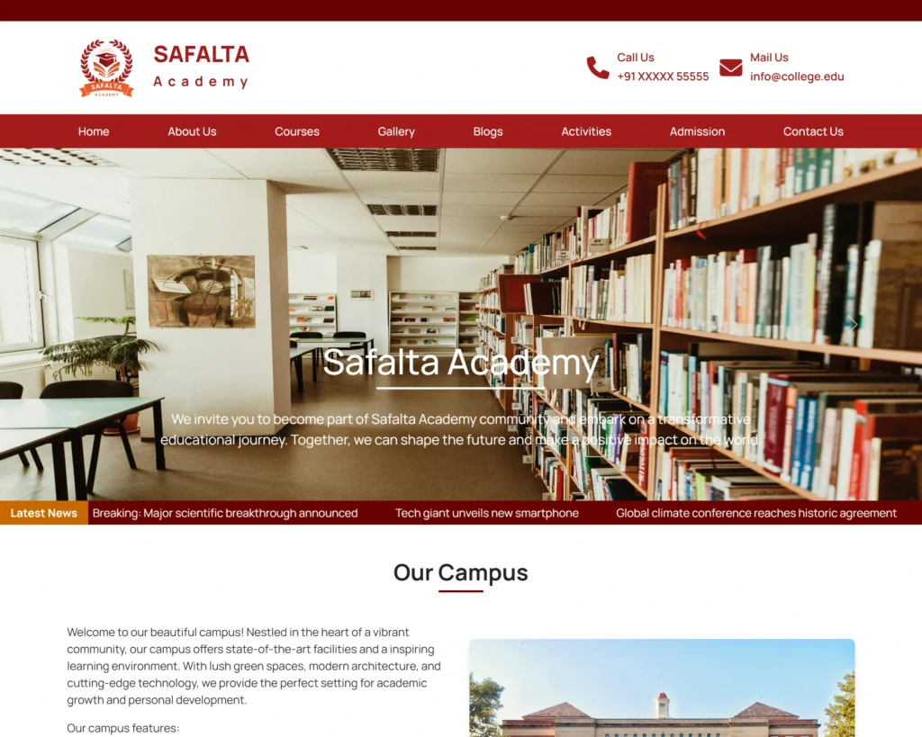 standout college website